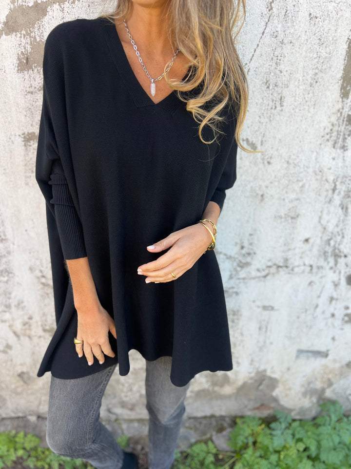 Céline | Oversized V-образно пуловер