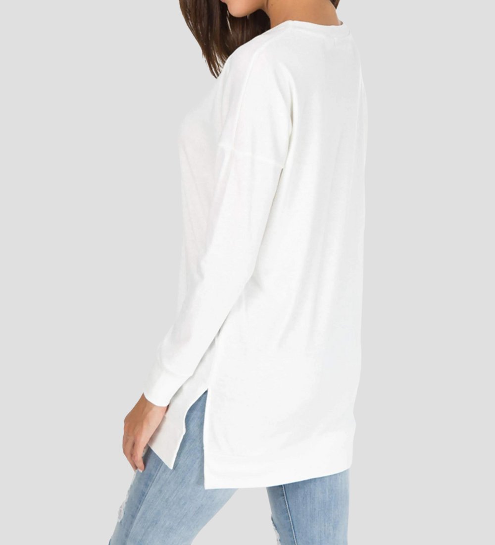 Тениска за Жени с Дълги Ръкави Casual